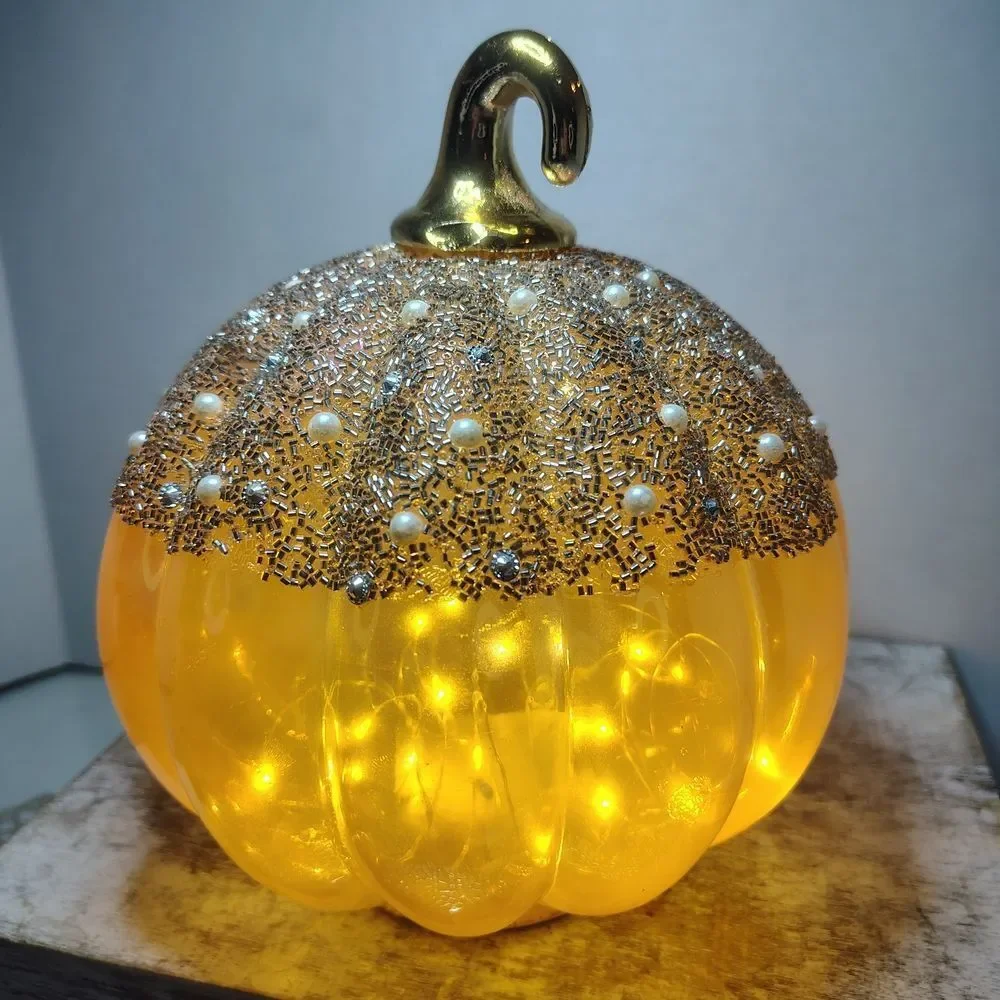 Gold and Silver Decorative Pumpkin
